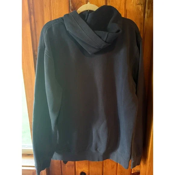 Vintage Nike Hoodie Pullover Sweatshirt Gray Spell Out Logo Athleisure Size XL - Picture 2 of 5